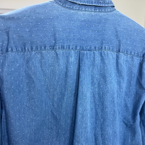 !SOLD! GAP Denim Blue Casual Button Down Shirt size Small Long Sleeves Cotton - Picture 7 of 8